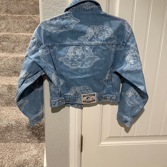 FIORUCCI ALL OVER ANGELS DENIM JACKET BLUE - Picture 6 of 13